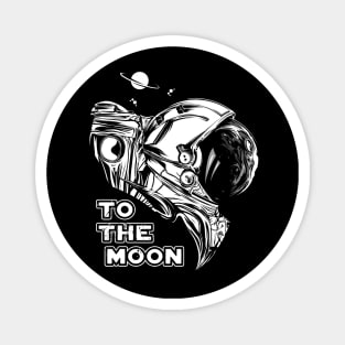 To The Moon Astronaut Magnet